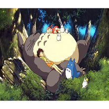 Load image into Gallery viewer, Diamond Painting - Full Round - Totoro lying down and sleeping (50*40CM)