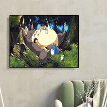 Load image into Gallery viewer, Diamond Painting - Full Round - Totoro lying down and sleeping (50*40CM)