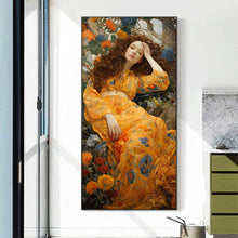 Load image into Gallery viewer, Diamond Painting - Full Round - Sleeping flower girl (40*80CM)