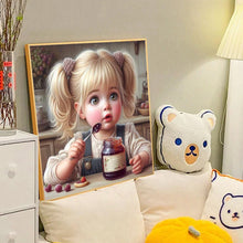 Load image into Gallery viewer, Diamond Painting - Full Round - Ponytail girl (40*40CM)