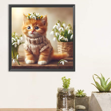 Load image into Gallery viewer, Diamond Painting - Full Round - Kitten (30*30CM)