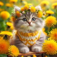 Load image into Gallery viewer, Diamond Painting - Full Round - Kitten (30*30CM)