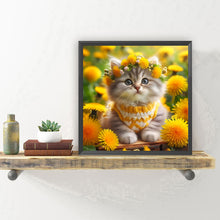 Load image into Gallery viewer, Diamond Painting - Full Round - Kitten (30*30CM)