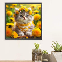 Load image into Gallery viewer, Diamond Painting - Full Round - Kitten (30*30CM)