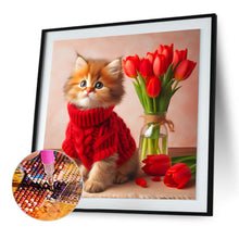 Load image into Gallery viewer, Diamond Painting - Full Round - Kitten (30*30CM)