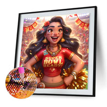 Load image into Gallery viewer, Diamond Painting - Full Round - Cheerleader girl (30*30CM)
