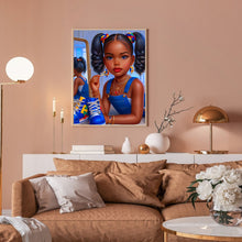 Load image into Gallery viewer, Diamond Painting - Full Round - Black girl (30*40CM)