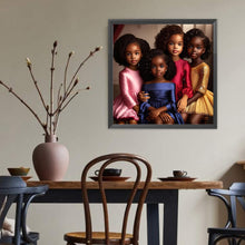 Load image into Gallery viewer, Diamond Painting - Full Round - Black Hip Hop Girl (40*40CM)