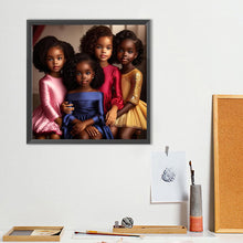 Load image into Gallery viewer, Diamond Painting - Full Round - Black Hip Hop Girl (40*40CM)