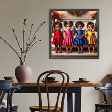 Load image into Gallery viewer, Diamond Painting - Full Round - Black Hip Hop Girl (40*40CM)