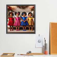 Load image into Gallery viewer, Diamond Painting - Full Round - Black Hip Hop Girl (40*40CM)