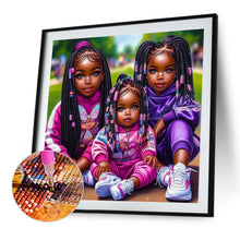 Load image into Gallery viewer, Diamond Painting - Full Round - black hip hop girl (40*40CM)