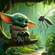 Load image into Gallery viewer, Diamond Painting - Full Round - Baby Yoda (40*40CM)