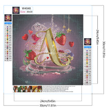 Load image into Gallery viewer, Diamond Painting - Full Round - Letter A (30*30CM)