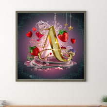 Load image into Gallery viewer, Diamond Painting - Full Round - Letter A (30*30CM)