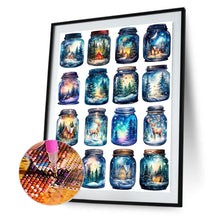 Load image into Gallery viewer, Diamond Painting - Full Round - Candy Jar Christmas Snow Scene (30*40CM)