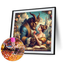 Load image into Gallery viewer, Diamond Painting - Full Round - Princess and Beast (40*40CM)