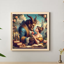 Load image into Gallery viewer, Diamond Painting - Full Round - Princess and Beast (40*40CM)