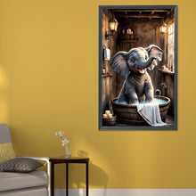 Load image into Gallery viewer, Diamond Painting - Full Round - Bathing Elephant (40*65CM)