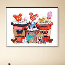 Load image into Gallery viewer, Diamond Painting - Full Round - Mickey and Minnie Disney Milk Tea (50*40CM)