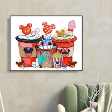 Load image into Gallery viewer, Diamond Painting - Full Round - Mickey and Minnie Disney Milk Tea (50*40CM)