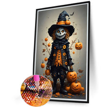 Load image into Gallery viewer, Diamond Painting - Full Round - Halloween Pumpkin Skeleton Man (40*60CM)
