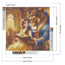 Load image into Gallery viewer, Diamond Painting - Full Round - Beauty and the beast (40*40CM)
