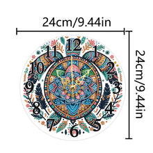 Load image into Gallery viewer, Acrylic Special Shaped Turtle 5D Diamond Painting Hanging Clock Art Craft