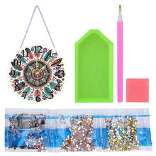 Load image into Gallery viewer, Acrylic Special Shaped Mandala 5D Diamond Painting Hanging Clock Art Craft