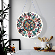 Load image into Gallery viewer, Acrylic Special Shaped Mandala 5D Diamond Painting Hanging Clock Art Craft