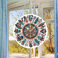 Load image into Gallery viewer, Acrylic Special Shaped Mandala 5D Diamond Painting Hanging Clock Art Craft