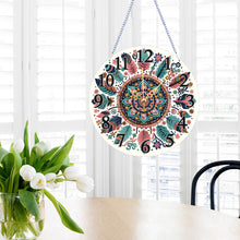 Load image into Gallery viewer, Acrylic Special Shaped Mandala 5D Diamond Painting Hanging Clock Art Craft