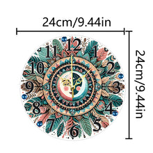Load image into Gallery viewer, Acrylic Special Shaped Mandala 5D Diamond Painting Hanging Clock Art Craft