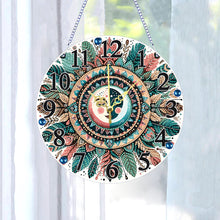 Load image into Gallery viewer, Acrylic Special Shaped Mandala 5D Diamond Painting Hanging Clock Art Craft