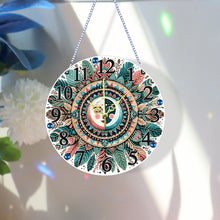 Load image into Gallery viewer, Acrylic Special Shaped Mandala 5D Diamond Painting Hanging Clock Art Craft