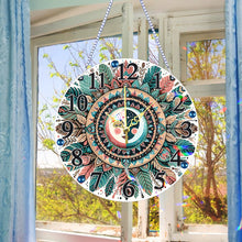 Load image into Gallery viewer, Acrylic Special Shaped Mandala 5D Diamond Painting Hanging Clock Art Craft