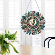 Load image into Gallery viewer, Acrylic Special Shaped Mandala 5D Diamond Painting Hanging Clock Art Craft