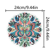 Load image into Gallery viewer, Acrylic Special Shaped Butterfly 5D Diamond Painting Hanging Clock Art Craft