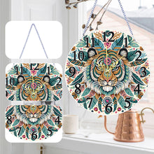 Load image into Gallery viewer, Acrylic Special Shaped Tiger 5D Diamond Painting Hanging Clock Art Craft