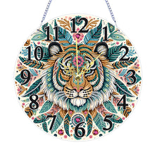 Load image into Gallery viewer, Acrylic Special Shaped Tiger 5D Diamond Painting Hanging Clock Art Craft