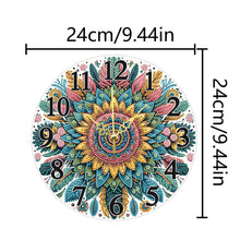 Load image into Gallery viewer, Acrylic Special Shaped Sunflower 5D Diamond Painting Hanging Clock Art Craft