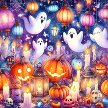 Load image into Gallery viewer, AB Diamond Painting - Full Round - Halloween ghost lantern show (40*40CM)
