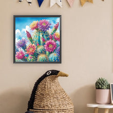 Load image into Gallery viewer, Diamond Painting - Partial Special Shaped - Cactus flowers (30*30CM)