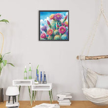 Load image into Gallery viewer, Diamond Painting - Partial Special Shaped - Cactus flowers (30*30CM)