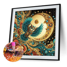 Load image into Gallery viewer, Diamond Painting - Partial Special Shaped - Owl (40*40CM)