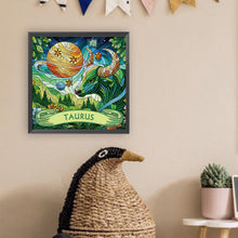 Load image into Gallery viewer, Diamond Painting - Partial Special Shaped - Zodiac Taurus (30*30CM)