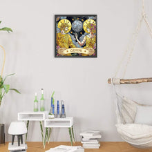 Load image into Gallery viewer, Diamond Painting - Partial Special Shaped - Zodiac Gemini (30*30CM)