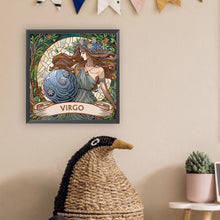 Load image into Gallery viewer, Diamond Painting - Partial Special Shaped - Zodiac Virgo (30*30CM)