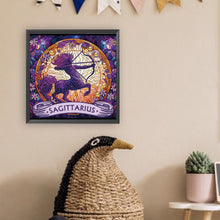 Load image into Gallery viewer, Diamond Painting - Partial Special Shaped - Zodiac Sagittarius (30*30CM)