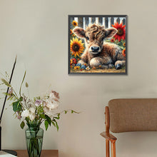 Load image into Gallery viewer, Diamond Painting - Full Round - Highland Cattle (30*30CM)